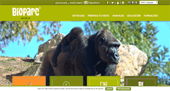 Desktop Screenshot of bioparcvalencia.es
